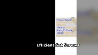 Efficiënte roestvrijstalen stelschroeven met inkeping en chipfluit